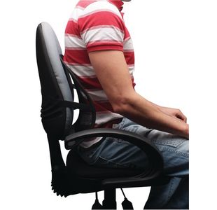 Q-Connect Black Mesh Back Support