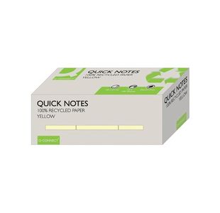 Q-Connect Rcyc Notes 38X51 Ylw Pk12