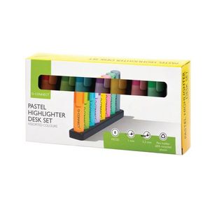 Q-Connect Deskset + Highlighters Pk8