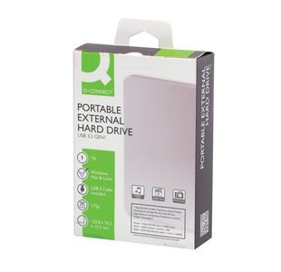 Q-Connect Extl Hard Drive 1Tb Slv