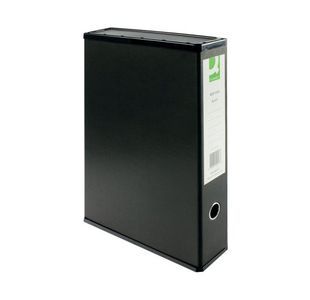 Q-Connect 75Mm Box File Fc Black Pk5