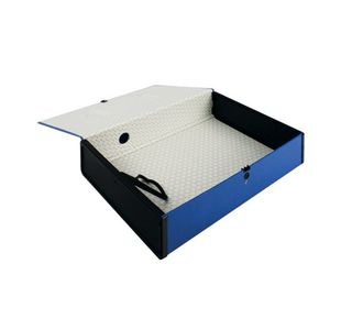 Q-Connect 75Mm Box File Fc Blue Pk5