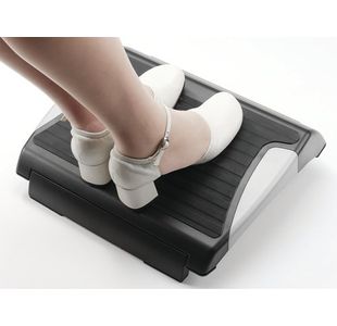 Q-Connect Anti-Slip Footrest Blk/Slv