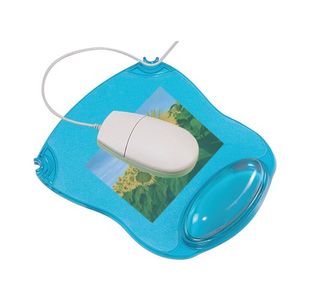 Q-Connect Gel Mouse Mat Blue Kf20085