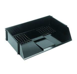 Q-Connect Wide Entry Letter Tray Blk