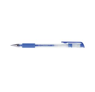 Q-Connect Grip Gel Roll Pen Blu Pk10