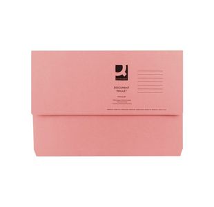 Q-Connect Doc Wlt Fs Pink Pk50