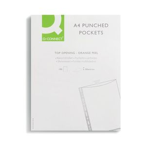 Q-Connect Punched Pockets A4 Pk100