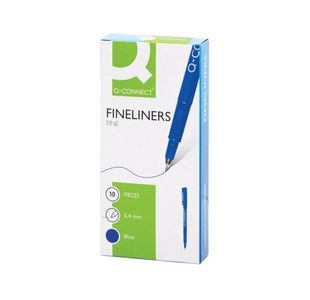 Q-Connect Fineline Pen 0.4Mm Blu P10