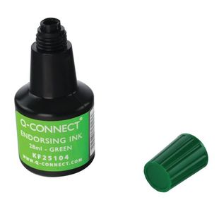 Q-Connect Endorse Ink 28Ml Grn Pk10