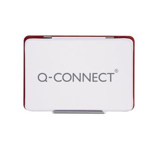 Q-Connect Stamp Pad Mtl Case Med Red