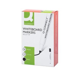 Q-Connect Drywipe Marker Black Pk10