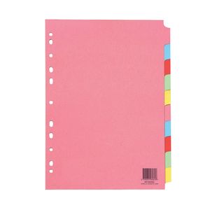 Q-Connect A4 10Prt Sbjct Dividr Pk25