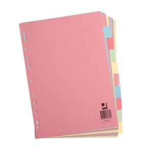 Q-Connect 10-Pt Subject Divider A4