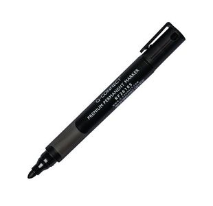 Q-Connect Prem Perm Marker Blk Pk10