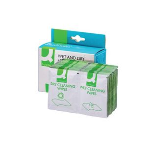 Q-Connect Wet And Dry Wipes Pk20
