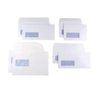 Q-Connect Envelope C6 Low Window Wht