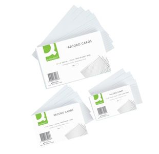 Q-Connect Recd Card 127X76 Wht P100
