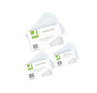 Q-Connect Recd Card 203X127 Wht P100