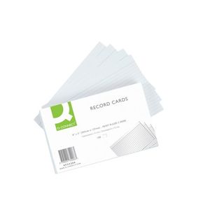 Q-Connect Recd Card 203X127 Wht P100