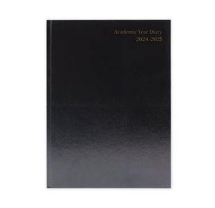 Academic Diary Wtv A4 Black 2024-25