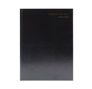 Academic Diary Wtv A5 Black 2024-25