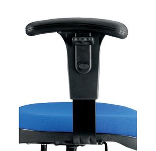 Jemini Adj Chair Arms Blk Pk2