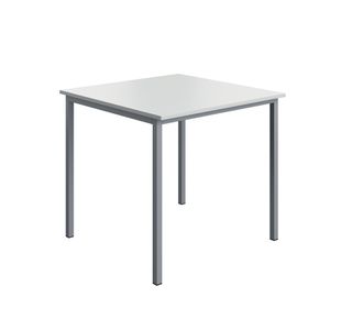 Mpps Table 800X800 White/Silver