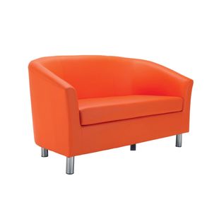 Jemini Tub Sofa Polyurethane Orange