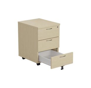 Jemini 3 Drw Mobile Pedestal Maple
