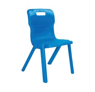 Titan One Piece Clsm Chair Blue