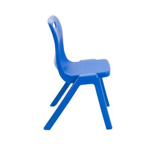 Titan One Piece Clsm Chair Blue