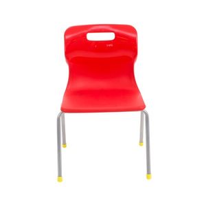 Titan 4 Leg Clsm Chair Red