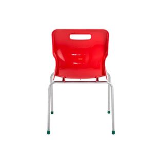 Titan 4 Leg Clsm Chair Red