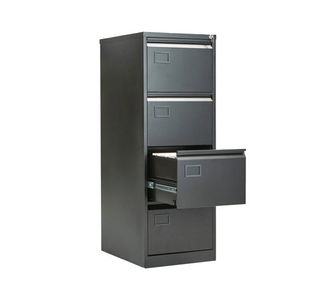 Jemini 4 Drw Filing Cab Black