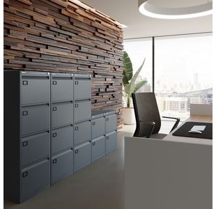 Jemini 4 Drw Filing Cab Black