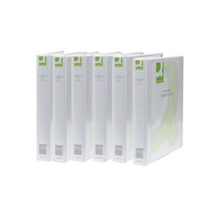 Q-Connect 2 R/Present Binder Wht Pk6