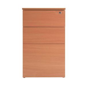 Serrion Desk High Ped D600 Beech