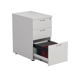 Jemini 3 Drw Desk High White