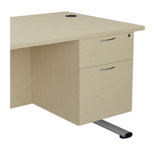 Jemini 2 Drw Fixed Pedestal Maple