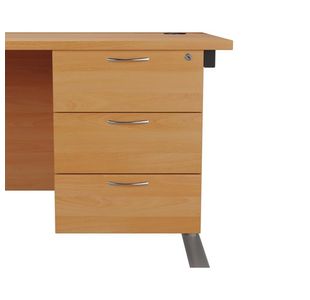 Jemini 3 Drw Fixed Ped Beech