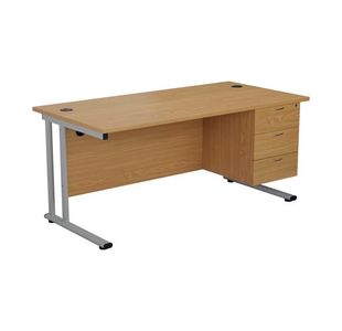 Jemini 3 Drw Fixed Ped Nova Oak
