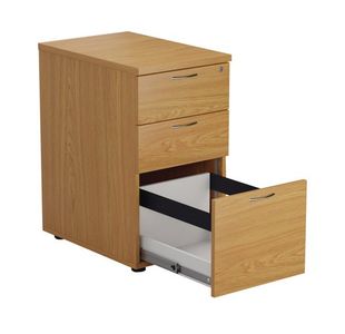 First 3Drw Desk High Pedestal Noak
