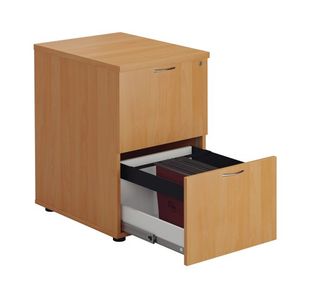 First 2 Drawer Filing Cabinet Beech