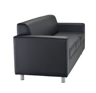 Jemini Iceberg 3 Seater Sofa Pu Blk