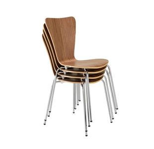 Jemini Picasso Wooden Chair Walnut