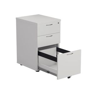 Jemini 3 Drw Under Desk White