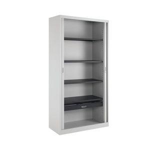 Talos Side Opening Tambour Unit Grey