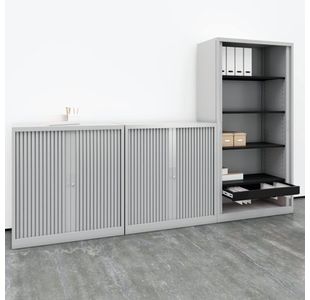 Talos Side Opening Tambour Unit Wht