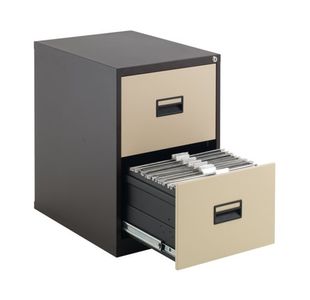 Talos 2 Drw Filing Cab Coffee Cream
